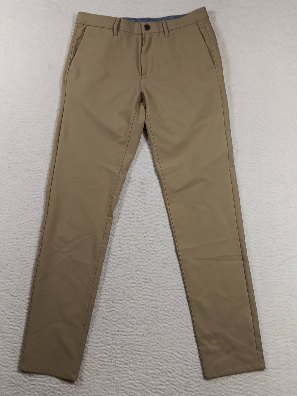 Bonobos Golf Pants Mens 30x34 Tan Slim Taper Chino Performance Office Business